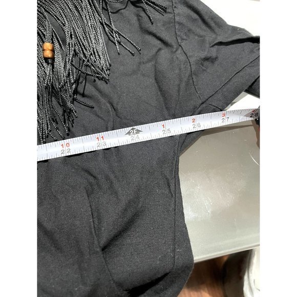 Vintage 90s Southwestern Fringe Crewneck Neon‎ Sweatshirt Size XL | J1 - Picture 7 of 7